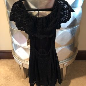 Black lace dress